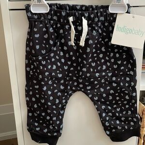 Indigo baby sweatpants with pockets